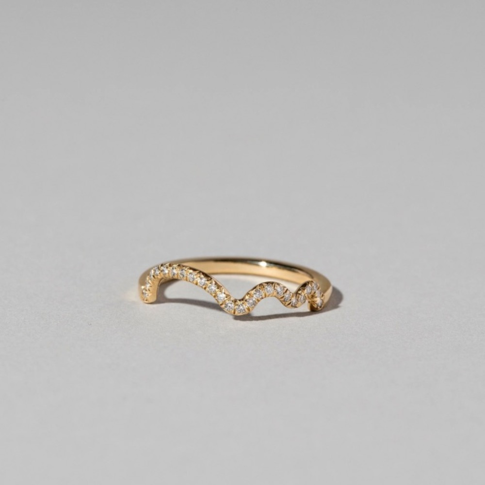 Mociun Squiggle Band 14k